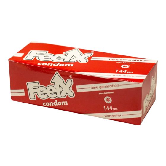 FeelX condom - strawberry (144pcs)