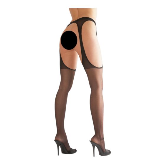 Cottelli - Sex pantyhose with thin straps - L/XL