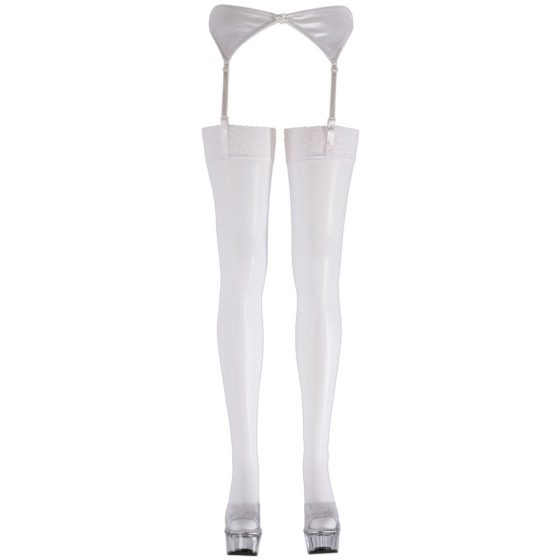 Cottelli - Lace tights (white) - 3/L