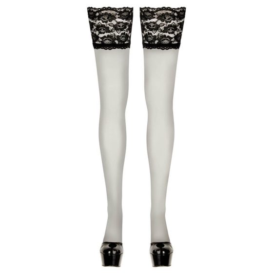 Cottelli - Thigh high with wide lace - 2/S