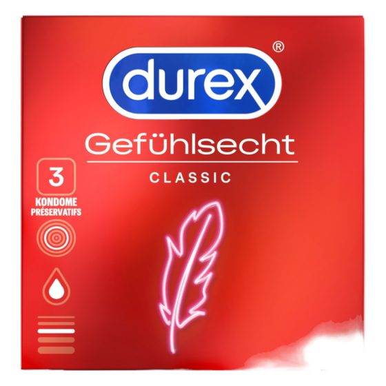 Durex Feel Thin - lifelike feeling condom (3db)