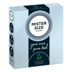 Mister Size thin condom - 47mm (3dpcs)