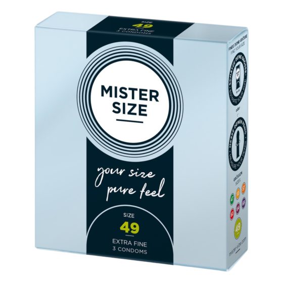 Mister Size thin condom - 49mm (3dpcs)