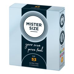 Mister Size thin condom - 53mm (3dpcs)