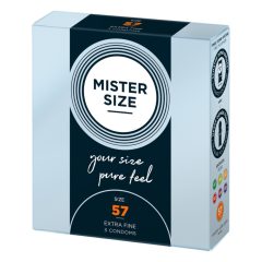 Mister Size thin condom - 57mm (3dpcs)