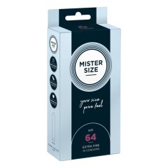 Mister Size thin condom - 64mm (10pcs)