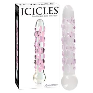 Icicles No. 7 - beaded glass dildo
