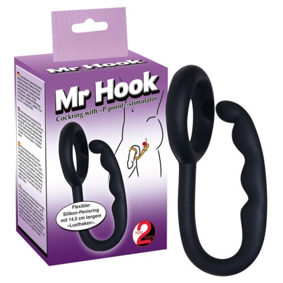 You2Toys - Penis ring with lust loops - black