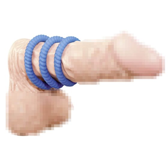 You2Toys - Lust penis ring trio - blue