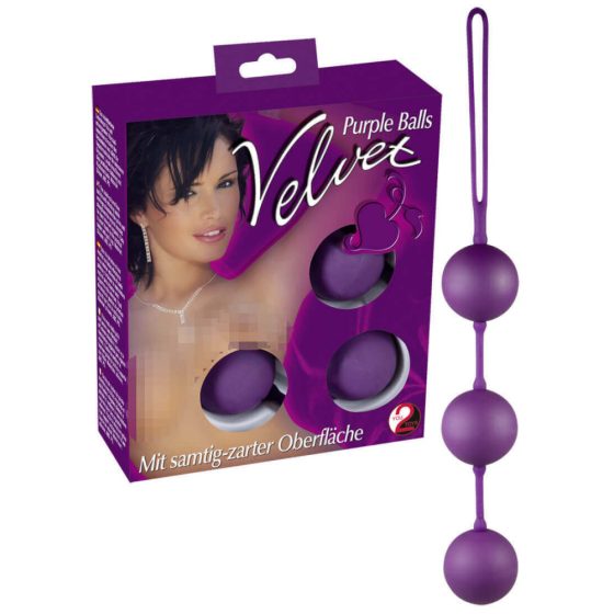 You2Toys - Velvet purple, triple geisha ball