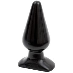 Doc Johnson black anal plug - classic, large - (14,5cm)