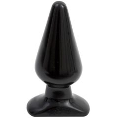 Doc Johnson black anal plug - classic, large - (14,5cm)