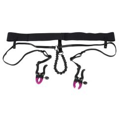   Bad Kitty - Labiaphragm tweezers with waistband - purple-black (S-L)