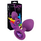 Colorful JOY - silicone anal dildo - medium (purple)