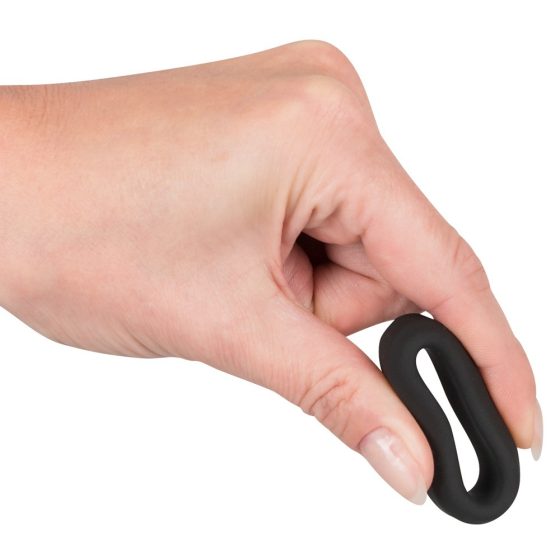 Black Velvet - thick-walled penis ring (2,6cm) - black