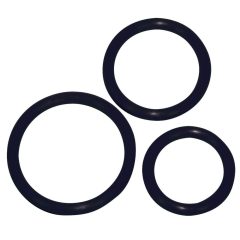 You2Toys Sexy Circles - Silicone penis ring trio - black