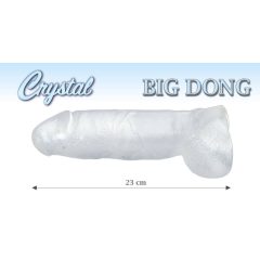 Crystal clear giant dildo