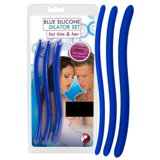 You2Toys - DILATOR - blue silicone urethral dilator dildo set (3pcs)