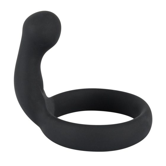Black Velvet penis ring with barrier stimulator (black)