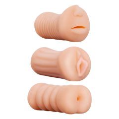 Pocket hockey set (3pcs) - Juicy vagina, mouth, butt