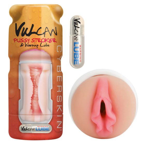 Vulcan Stroker - lifelike vagina with warming lubricant (natural)
