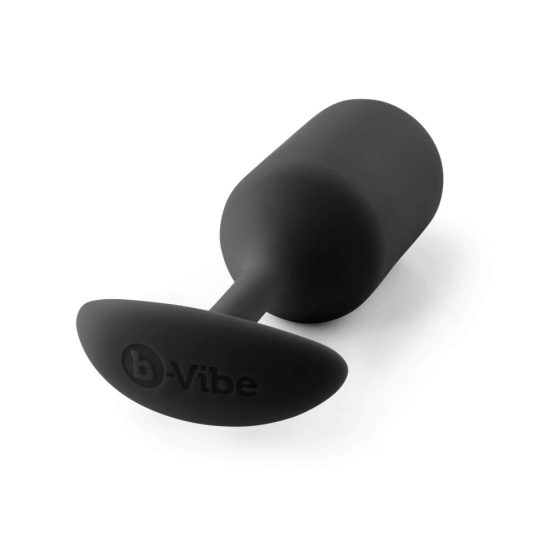 b-vibe Snug Plug 3 - double ball anal dildo (180g) - black