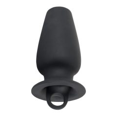   You2Toys - Lust Tunnel - hollow anal dilator dildo with lock (black)