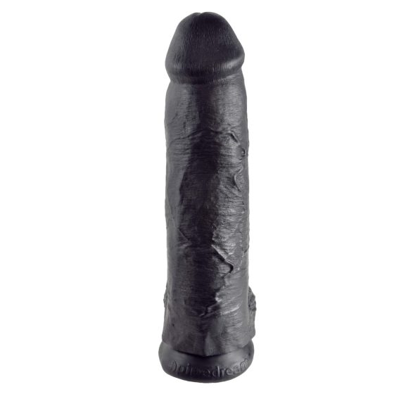 King Cock 12 testicles big dildo (30 cm) - black