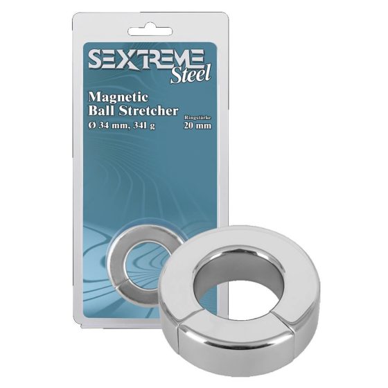 Sextreme - heavy magnetic cock ring and stretcher (341g)