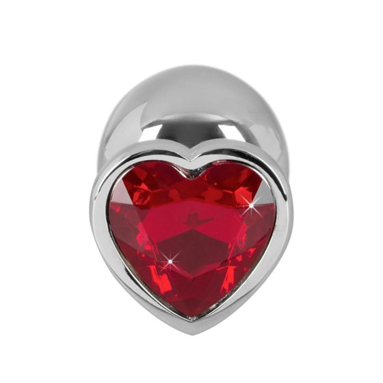 You2Toys - Diamond - 159g aluminium anal dildo (silver-red)