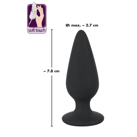 Black Velvet Heavy - 40g anal dildo (black)