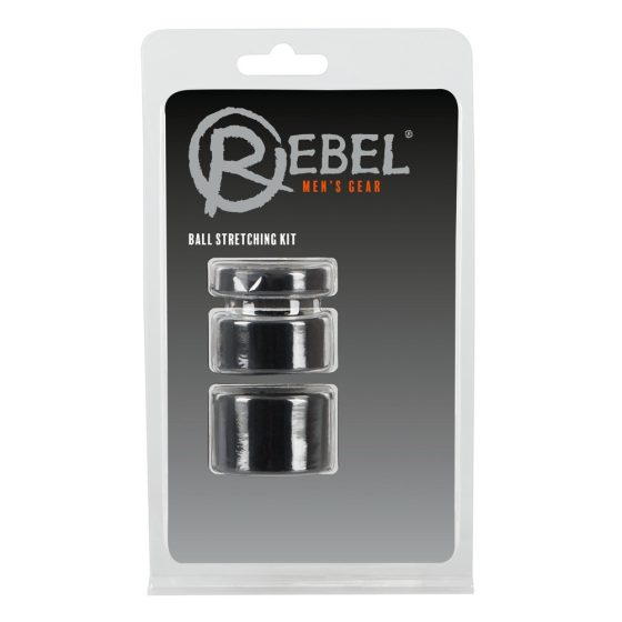Rebel Ball - penis, cock ring and stretching set - (black)