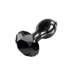 Icicles No. 78 - conical glass anal dildo (black)