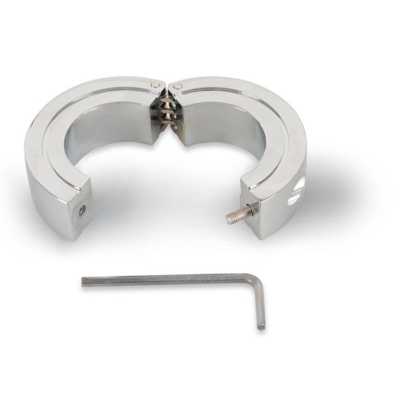 Rebel - heavy steel testicle ring and stretcher (273g)