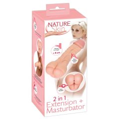 Nature Skin - 2in1 dildo and penis sheath (natural)