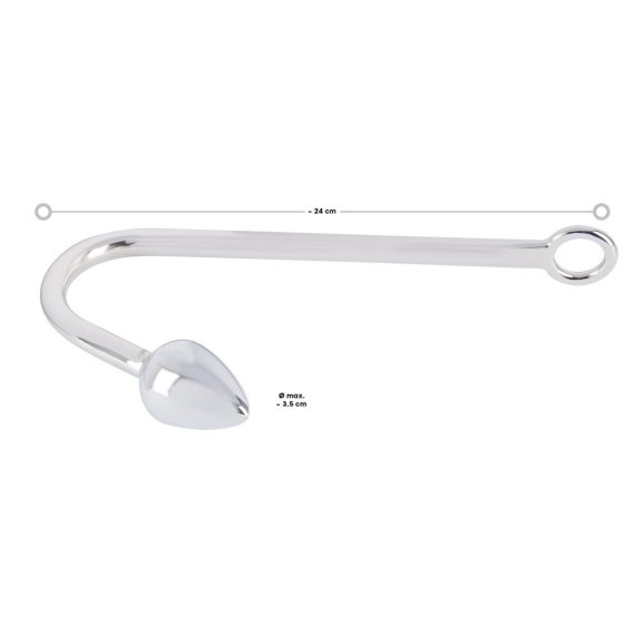 You2Toys - Bondage Hook - aluminium anal hook (179g) - silver