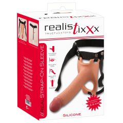   Realistixxx Strap-on - strap-on, hollow, lifelike dildo (natural)