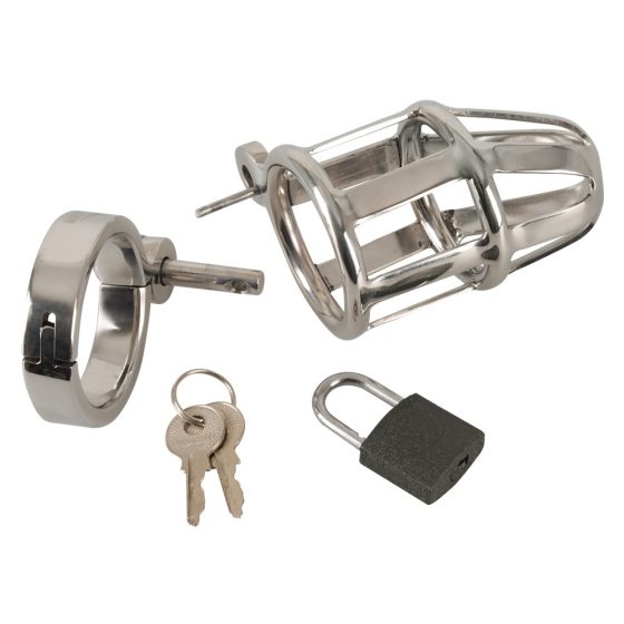 You2Toys - Chastity Cage - metal penis cage with padlock