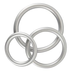 You2Toys Metallic - silicone penis ring set (3dpcs)