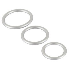You2Toys Metallic - silicone penis ring set (3dpcs)