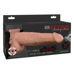   Fetish Strap-On 9 - strap-on, hollow, squirting dildo (natural)
