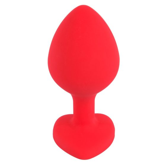 You2Toys - Plug Medium - black stoned corded anal dildo (red) - medium