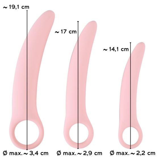 SMILE - Vaginal Trainers - dildo set - pink (3 pieces)