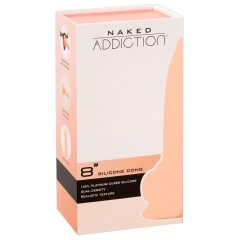 Naked Addiction 8 - clamp-on, lifelike dildo (20cm)