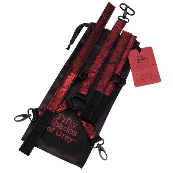 Fifty shades of grey - neck tie set (black and red)