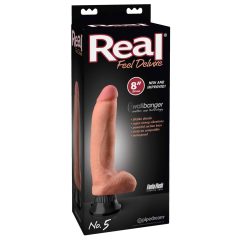 Real Feel Deluxe No.5 - testicle vibrator (natural)
