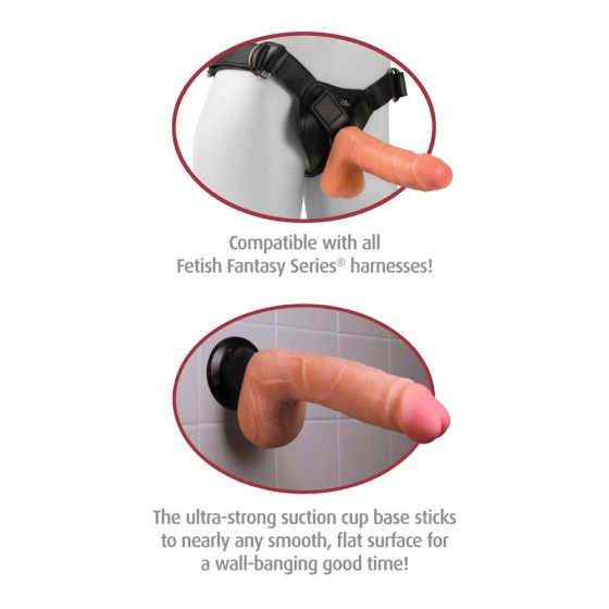 Real Feel Deluxe No.5 - testicle vibrator (natural)