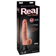 Real Feel Deluxe No.6 - testicle vibrator (natural)