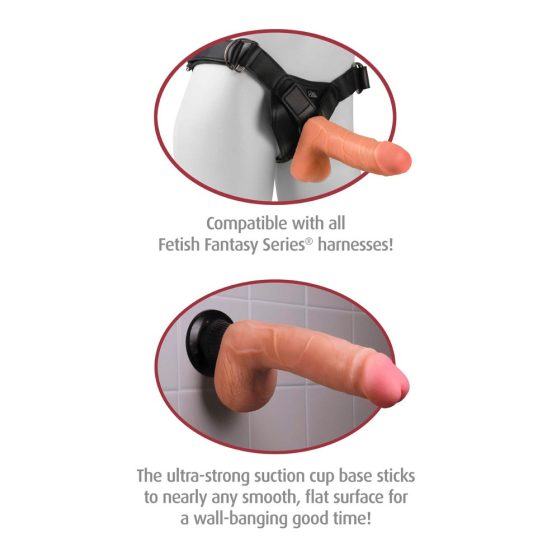 Real Feel Deluxe No.9 - testicle vibrator (natural)