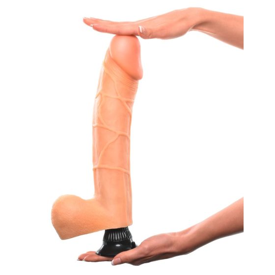 Real Feel Deluxe No.12 - testicle vibrator (natural)